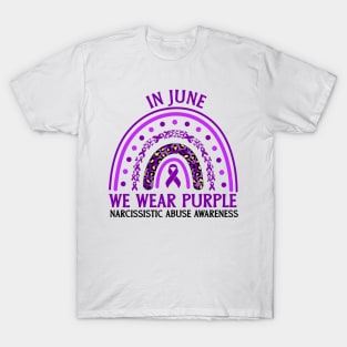 In June We Wear Purple Narcissistic Abuse Awareness T-Shirt